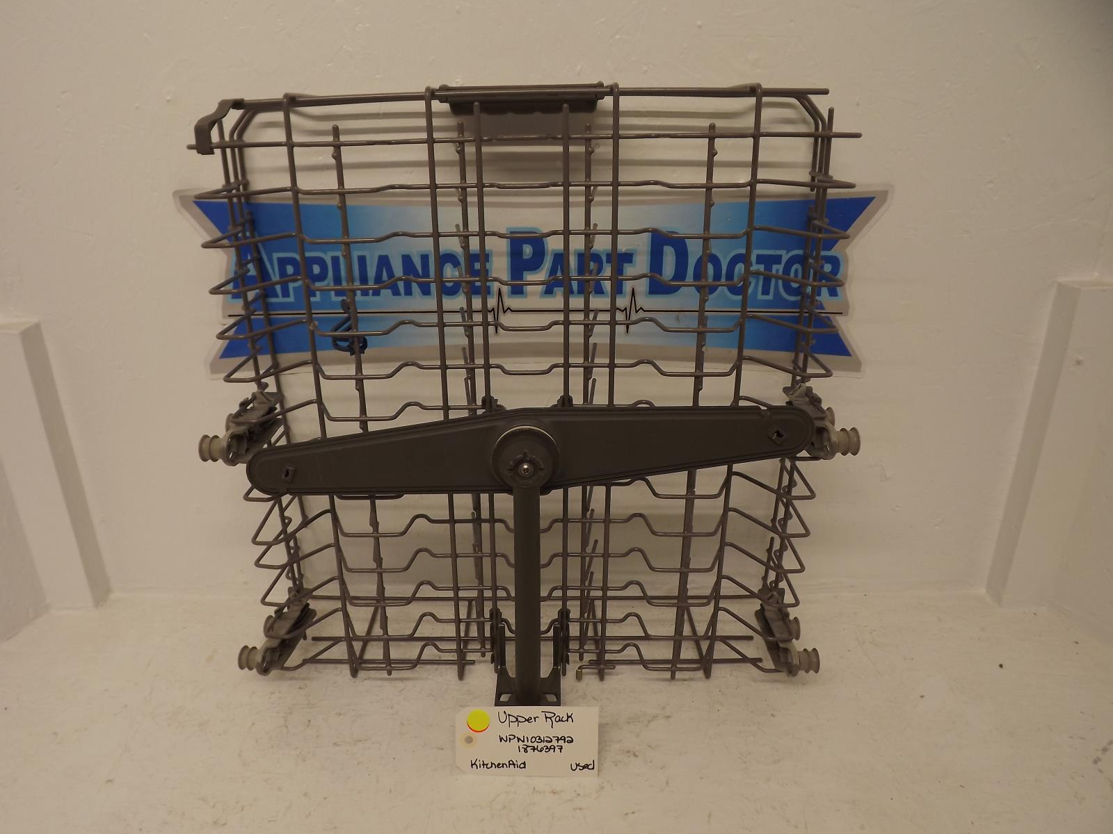 KitchenAid Dishwasher WPW10312792 1876397 Upper Rack Used KitchenAid Dishwasher WPW10312792 1876397 Upper Rack Used